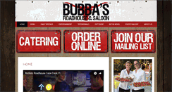 Desktop Screenshot of bubbasroadhouse.net